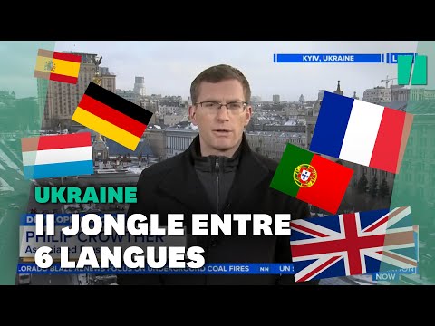 En Ukraine, le reporter polyglotte Philip Crowther impressionne