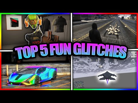 5 Fun Glitches In GTA 5 Online! | Launch Glitch, Invisible Glitch & More!