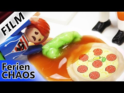 Playmobil Film Deutsch - JULIAN ISST ZUVIEL IN DER PIZZERIA? PACKEN FÜR URLAUB! Ferienchaos