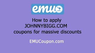 How to Apply JohnnyBigg.com Coupon Codes - EMUCoupon.com! 💸 #discount #video