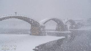 錦帯橋 × 雪 2026/02/08