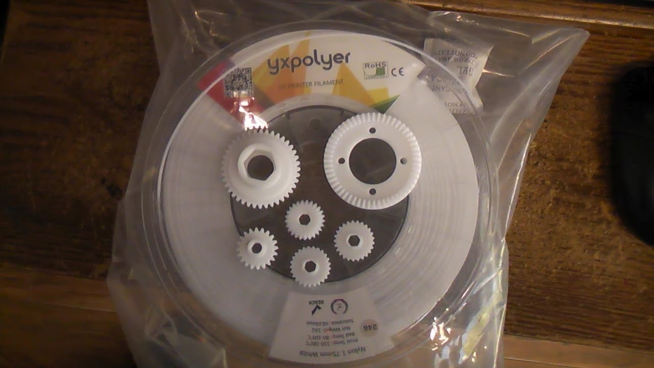 Print NYLON gears on the Bambu Lab A1 Mini.  No warping or stringing. I used YXpolyer NYLON white.