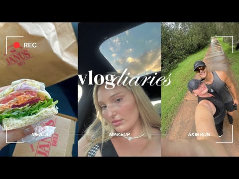 VLOG DIARIES | run with me + a chill weekend