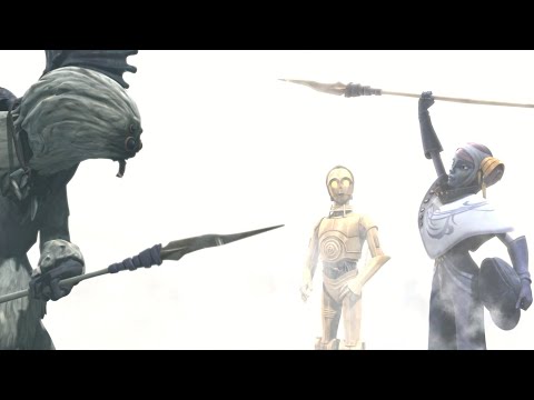 Senator Chuchi makes Peace with the Talz Tribe [4K HDR] - Star Wars: The Clone Wars