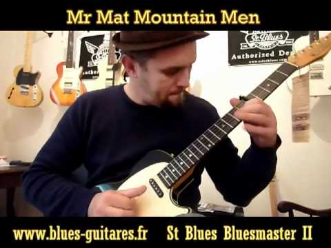 Mr Mat groupe Mountain Men de passage chez Blues Guitars France