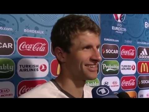 Thomas Müller Interview: Unser Ziel war im Halbfinale auszuscheiden! Euro 2016 HD