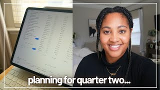 ULTIMATE plan with me! quarterly planning routine for 2024 quarter 2 + free notion template 💻✏️🌸📒