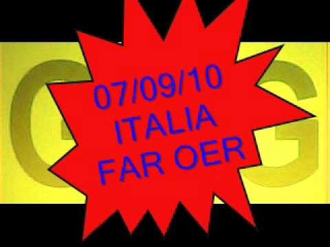 Italia - Far Oer 5-0 (Previsione presa al 27°) - Telec-Rap di G&G