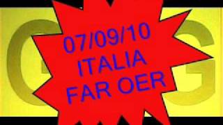 Italia - Far Oer 5-0 (Previsione presa al 27°) - Telec-Rap di G&G
