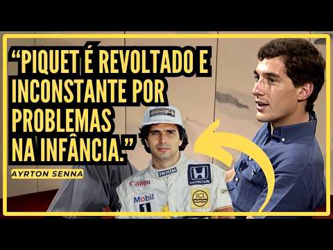 "Piquet carrega as cores, mas não vive o Brasil." - Ayrton Senna