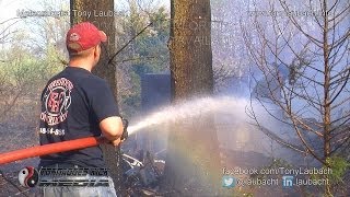 preview picture of video '2014-04-19 Christopher, IL - Brush & Tree Fire'