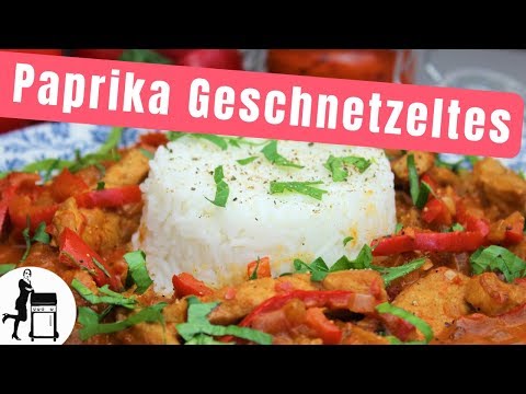 Paprika Geschnetzeltes - einfaches und schnelles Rezept
