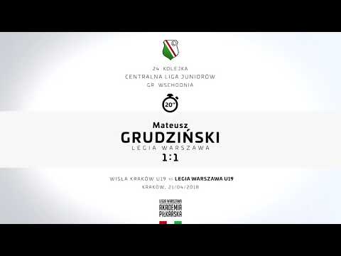 CLJ U19: Wisła Kraków - Legia Warszawa 1:1 (1:1)