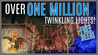 FREE BEER & Holiday Lights! Anheuser-Busch Budweiser Brewery Lights - Downtown St. Louis Christmas