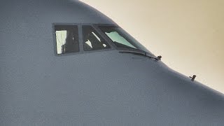 preview picture of video 'Boeing 747-8ZV(BBJ) VQ- BSK Qatar Amiri flight landing back at Bournemouth on return from Zurich'