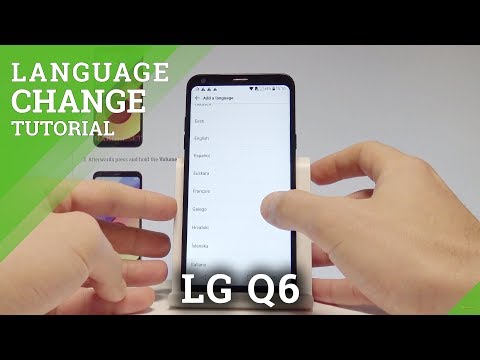 How to Change Language on LG Q6 - Language Settings / Set Up Android Language