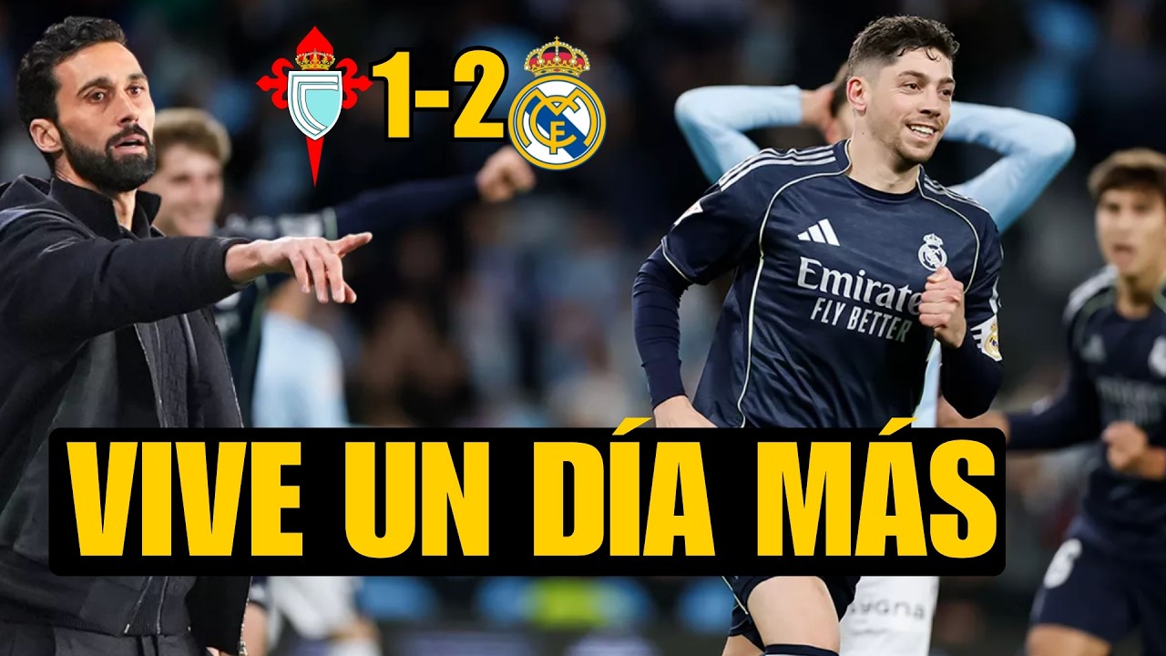 CELTA 1-2 REAL MADRID: VALVERDE SALVA A ARBELOA DEL DESPIDO INMINENTE