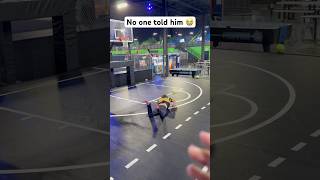 He thought it was a trampoline