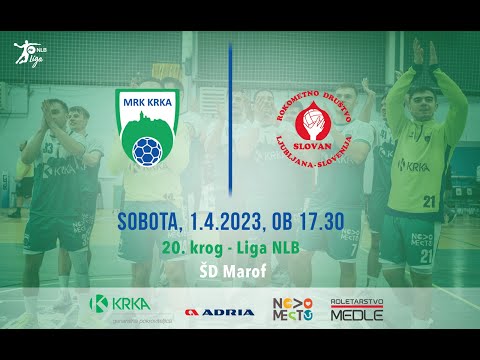 20.KROG - 1.A DRL - MOŠKI (2022/23:): MRK KRKA : RD LL GROSIST SLOVAN [PRENOS]