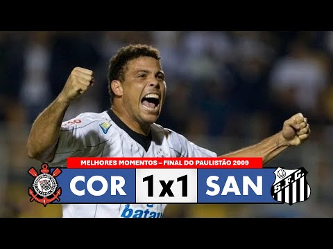 Corinthians 1x1 Santos - Melhores Momentos - Final do Paulistão 2009 | Ronaldo x Neymar