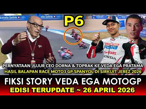 YES KEMENANGAN HEBAT 🔵 Hasil Race Balapan Moto3 GP Spanyol Veda Ega Finish P6~Reaksi Toprak, Really❓