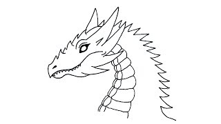 How to draw a Dragon Head | Chinese Dragon Head Drawing