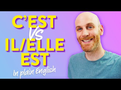 "C'EST" over "IL/ELLE EST" confuse you in French? Watch this.