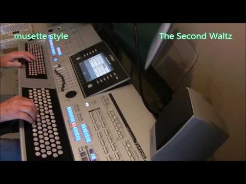 The Second Waltz   cover in musette style on Tyros keyboard
