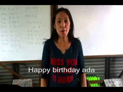 Happy birthday ada!!
