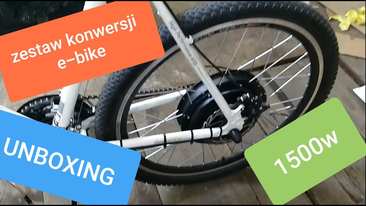 Odcinek #2 e-bike zestaw do konwersji 1500w 1000w 500w jak zrobic rower elektryczny
