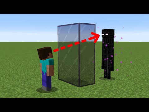 can enderman see you through tinted glass?
