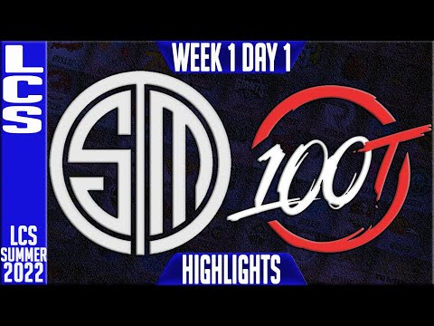 TSM vs 100 Highlights | LCS Summer 2022 W1D1 | Team Solomid vs 100 Thieves