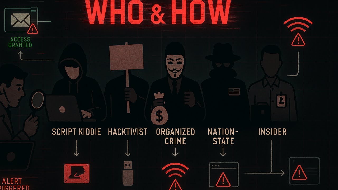 Types of Threat Actors and Common Attack Vectors