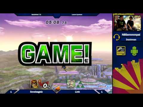 BF7.5: ilovebagelz (Falcon),Luigi vs Link (Zelda),GnW Losers Quarters