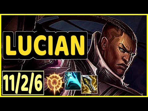 LUCIAN VS MISS FORTUNE - 11/2/6 KDA ADC GAMEPLAY CHALLENGER I