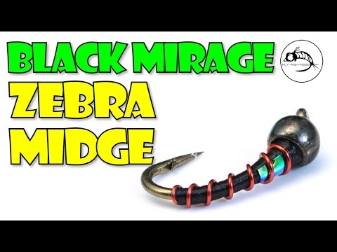 Fly Tying Tutorial: Black Mirage Zebra Midge