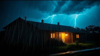 🌧️Gentle Thunder & Soft Rain 🌙 Calming Sleep Ambience ASMR