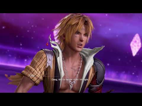 Let's Play Dissidia Final Fantasy NT Blind Part 20 - Tidus Destroys Hard Mode Odin Boss Fight