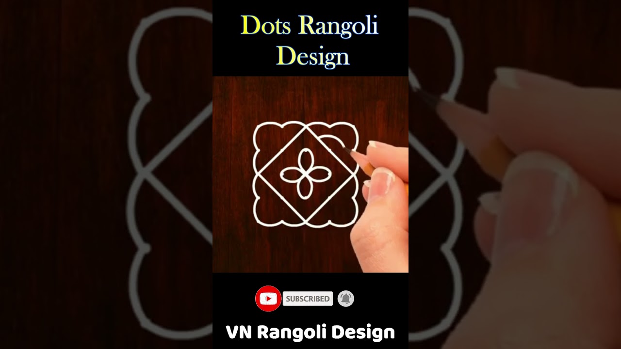 #Shorts Friday kolam | Easy rangoli design