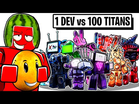 EVERY TITAN vs 1 DEV in Skibidi Toilet Tower Defense
