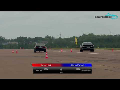 Janar Lükk - BMW 320i vs Gerto Kadarik - Ford Mustang GT. Dragrace@KuressaareKiirendus2019