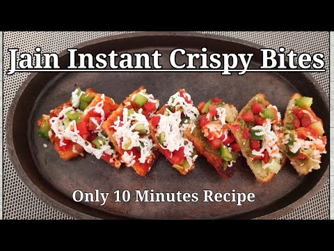 Jain Crispy Bites | 2 Types of Instant snacks Recipe | Only Jain Recipes