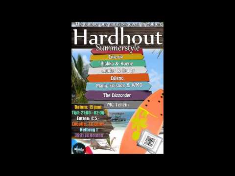 The DizZorder and MC Tellem on the mic. @ Hardhout Summerstyle!