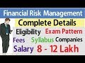 Financial Risk Management l FRM Course Details l Eligibility l Salary l Exam l  #frm