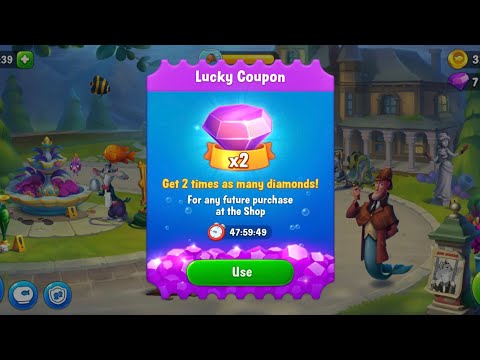Fishdom Use Lucky Coupon, Hurry Up expired in 48 h.