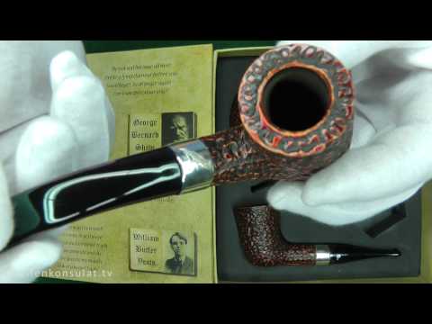Peterson "The Writers Collection" 4er Set Limited Edition rustic 9mm 3959 @Pipe-Embassy.com