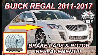 2011-2017 Buick Regal Front Brake Pad & Rotor Replacement 1.6 2.0 2.4 CXL Turbo GS 1.6T 2.0T