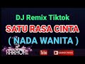 ARIEF SATU RASA CINTA DJ Remix Tiktok KARAOKE Nada Wanita