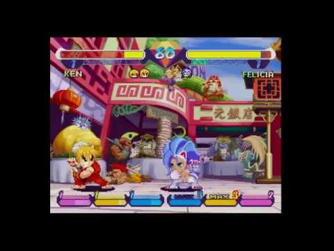 Pocket Fighter Sample, 4M Mode - Sega Saturn