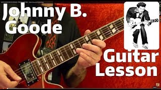 JOHNNY B. GOODE - Chuck Berry - Guitar Lesson